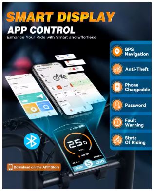 Wallke H7 Step Thru E-bike with APP Control