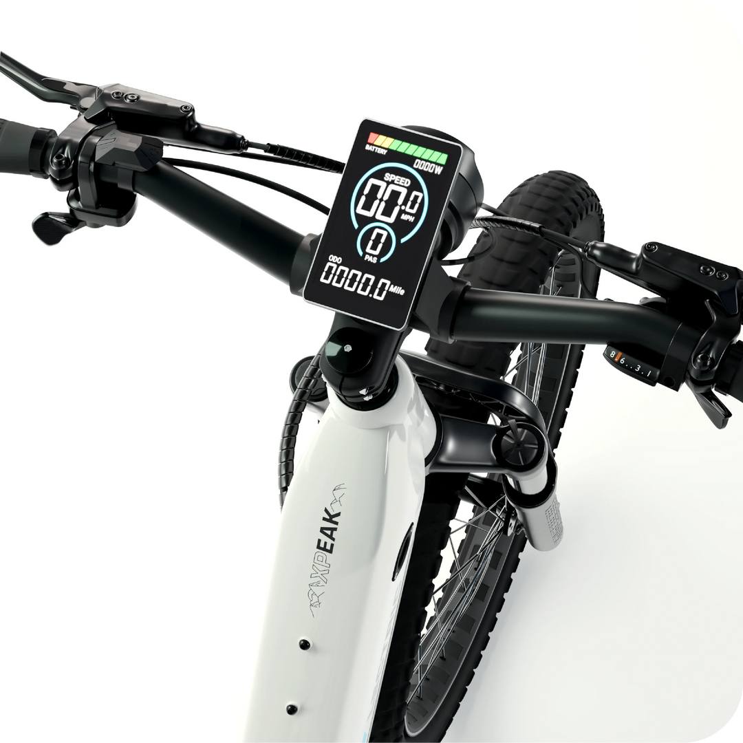 XPeak Step-Thru eBike close-up of frame