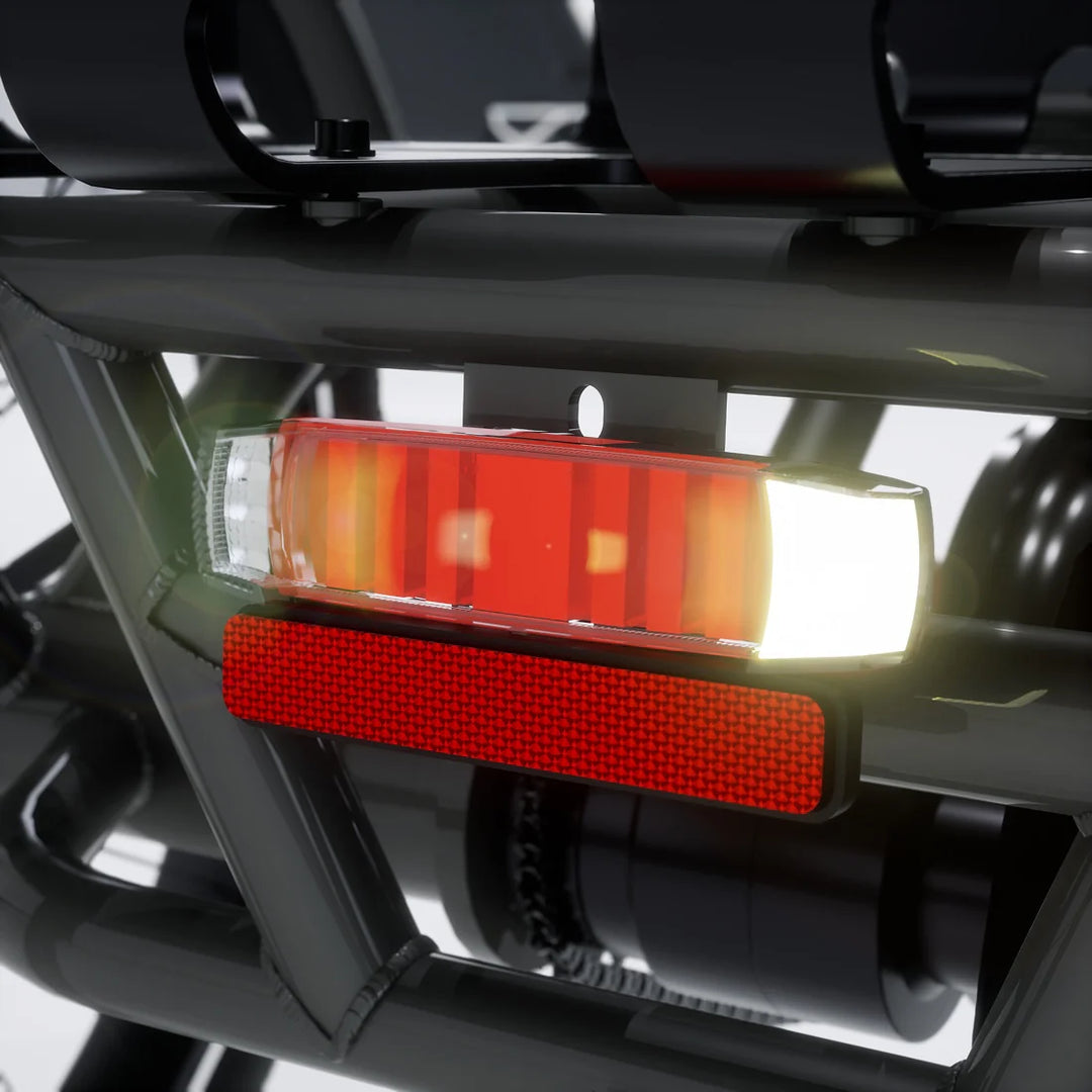 XP Trike Grey showing low-step foldable frame design