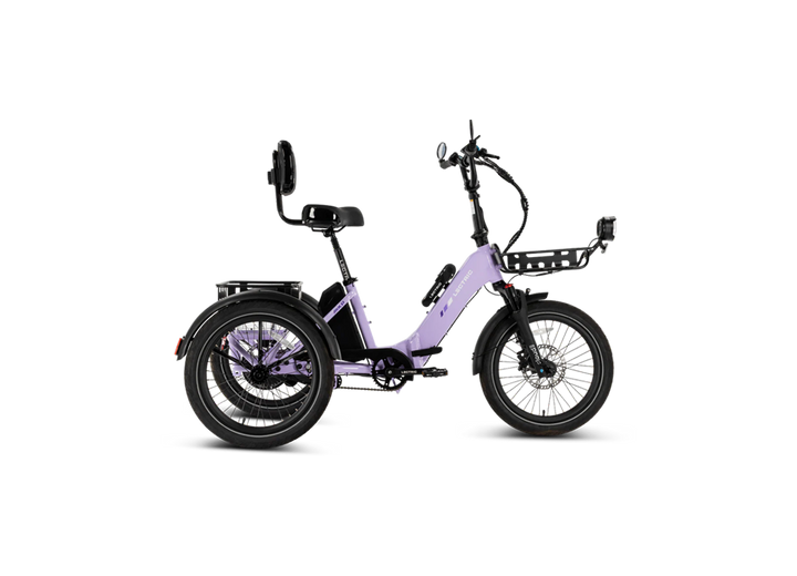 XP Trike2 Cloud 50 suspension fork absorbing bumps