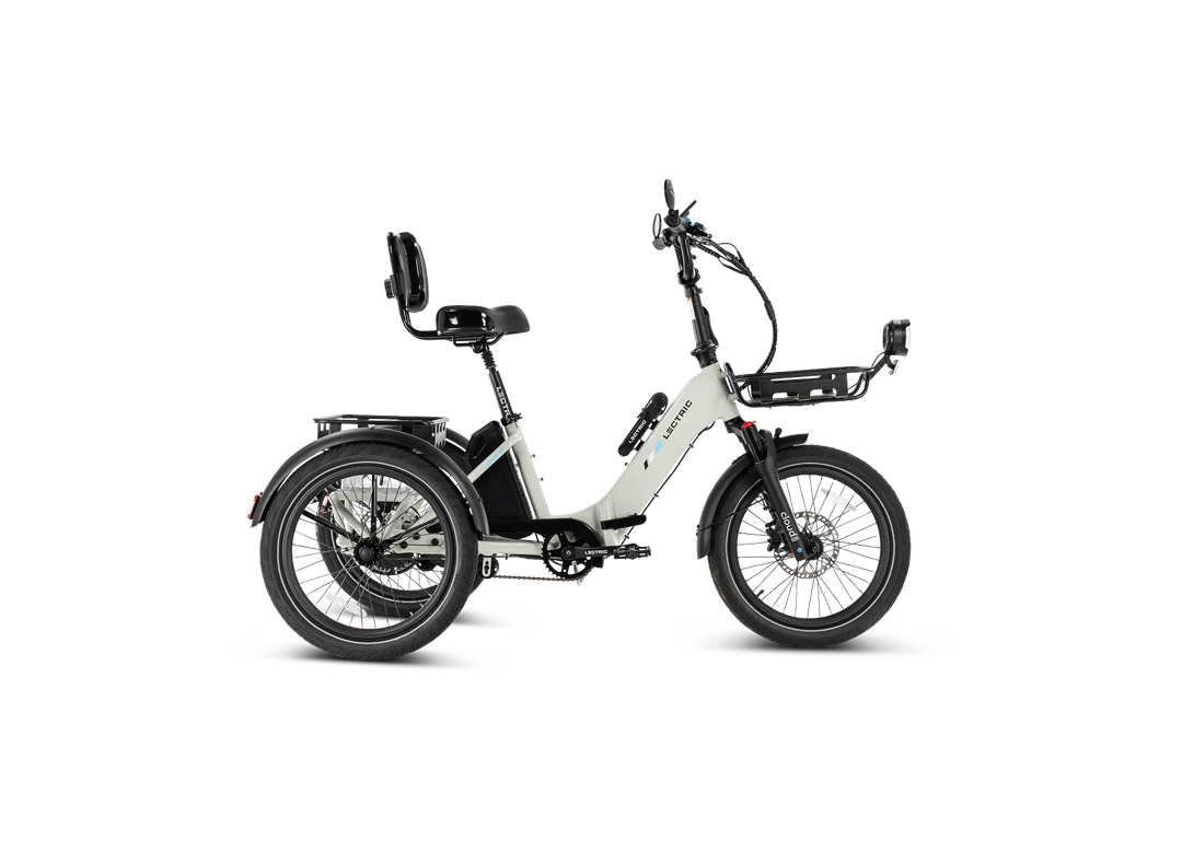 Lectric XP Trike2 lavender long-range electric trike side view